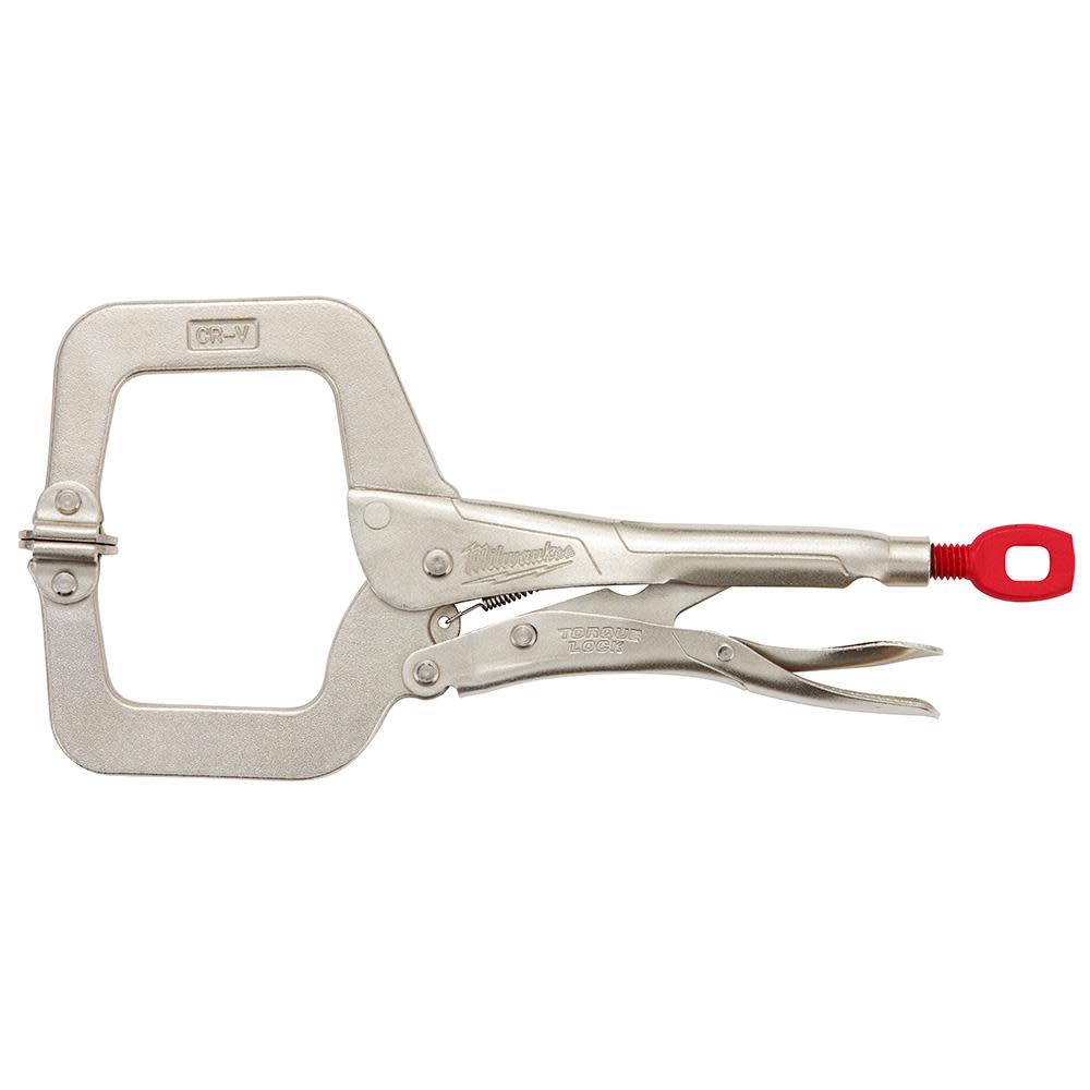 Milwaukee 11 in. TORQUE LOCK Locking C-Clamp With Swivel Jaws - Flockneti