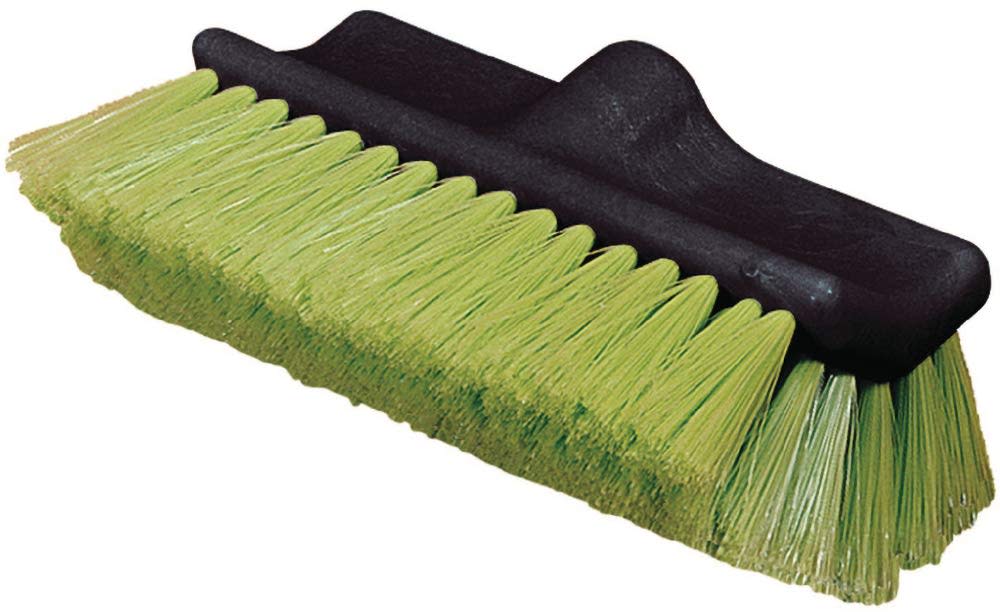 Carlisle Flo-Thru Dual Surface Wash Brush with Nylex Bristles 10″ – Green - Flockneti