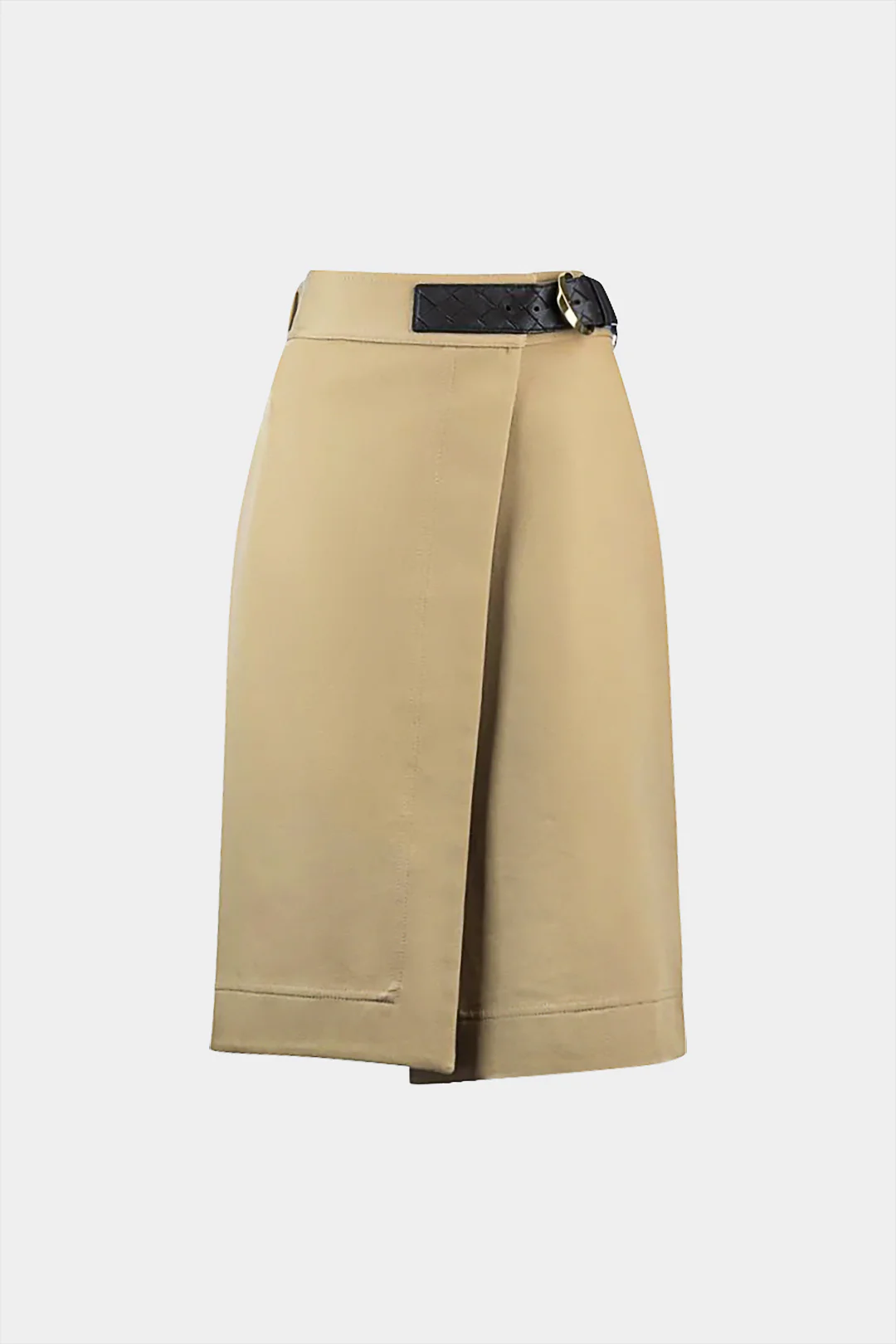 Asymmetrical Belted Split Skirt - Flockneti