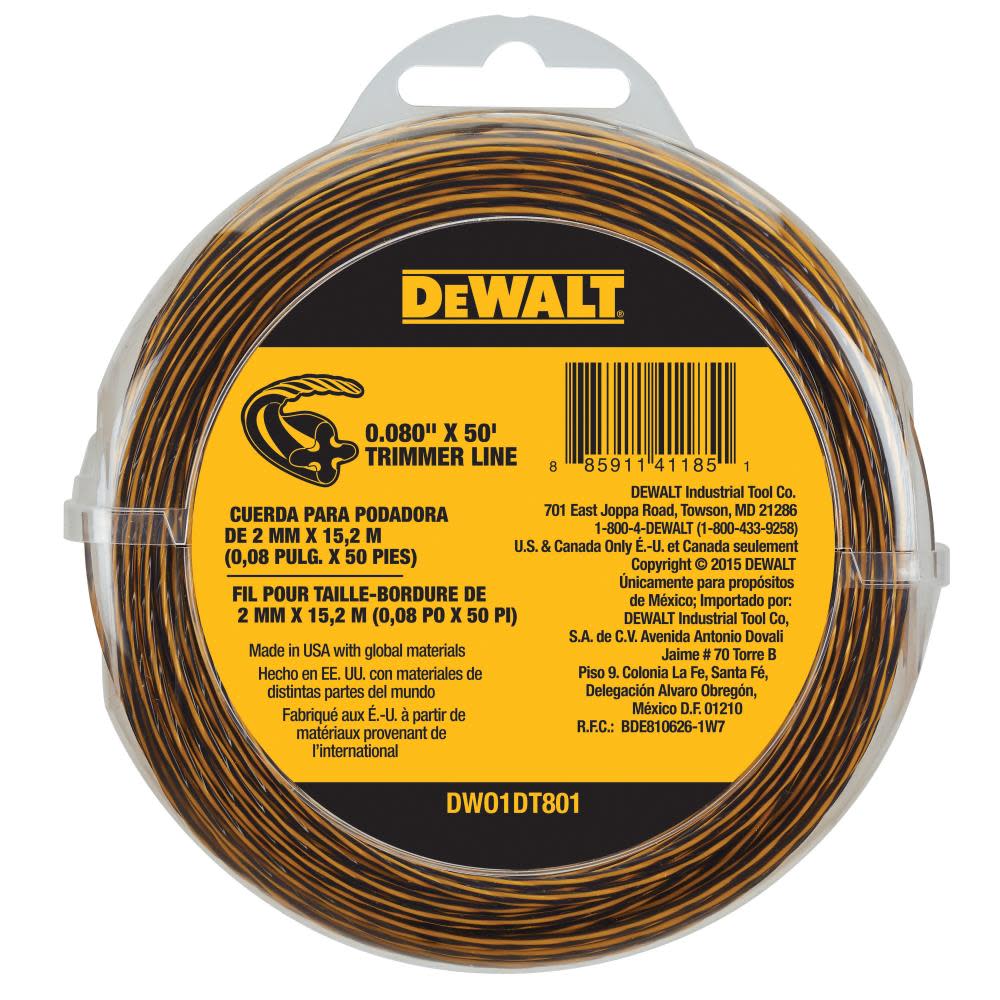 DEWALT Trimmer Line 0.080 In. x 50 Ft. - Flockneti