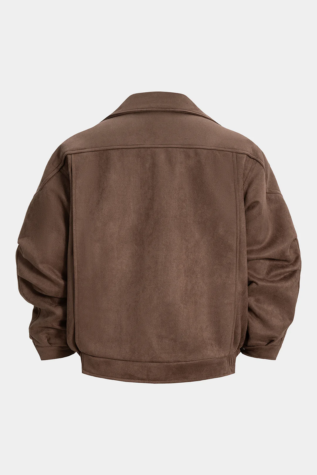 Suede Asymmetrical Zipper Jacket - Flockneti
