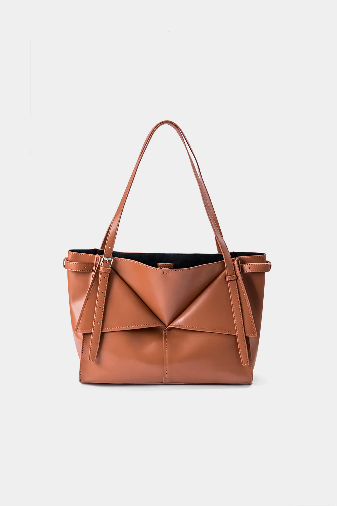 Faux Leather Shoulder Bag - Flockneti