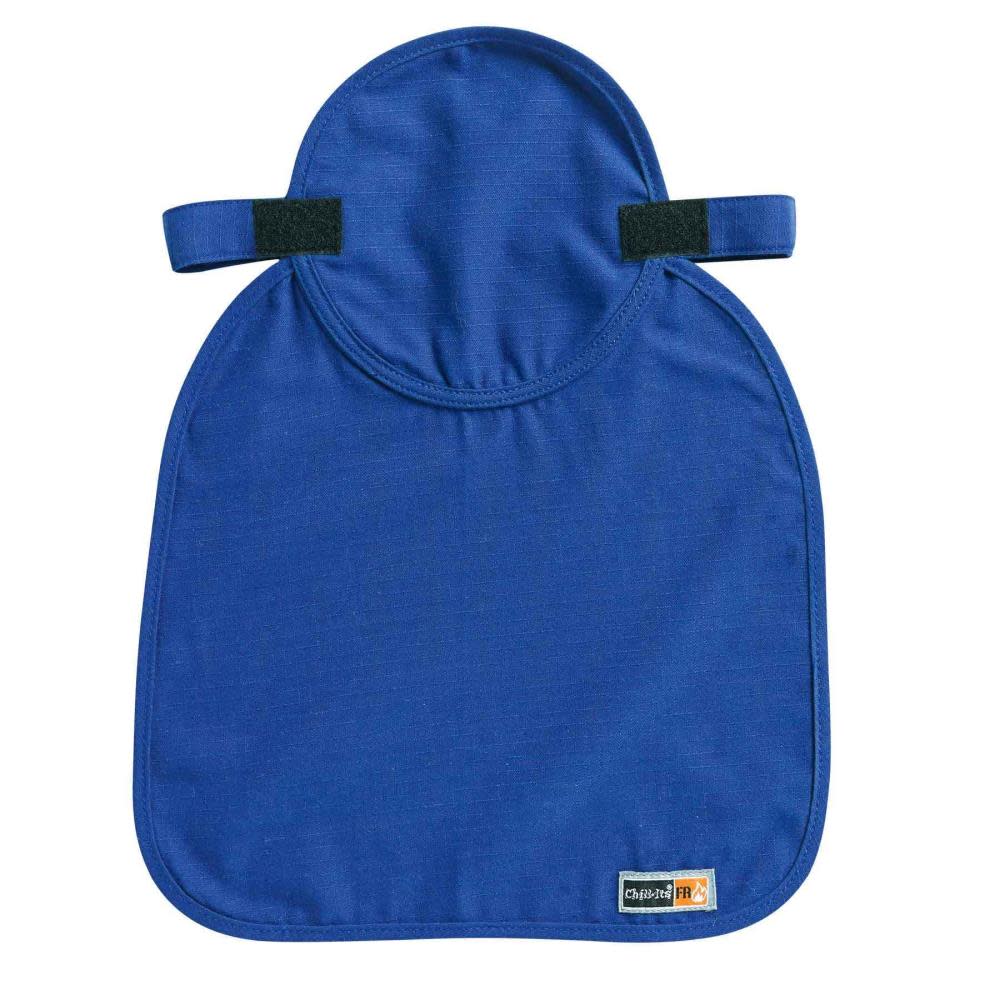 Ergodyne Chill Its 6717FR Blue Evaporating FR Hard Hat Neck Shade with Polymers - Flockneti