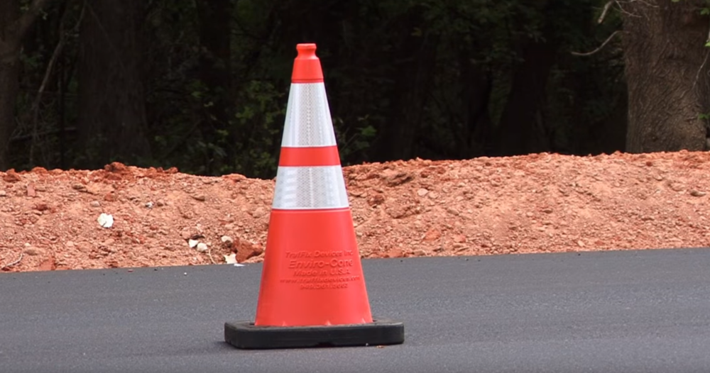 28 In. Enviro-Cone, 10lb. with 4 In. & 6 In. reflective collars – Orange - Flockneti