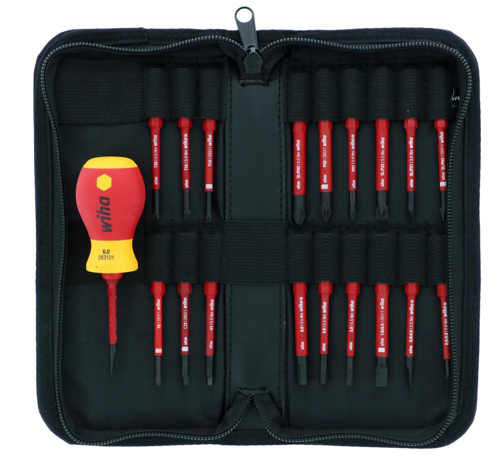 Wiha Insulated SlimLine Blade Set 20 Piece - Flockneti