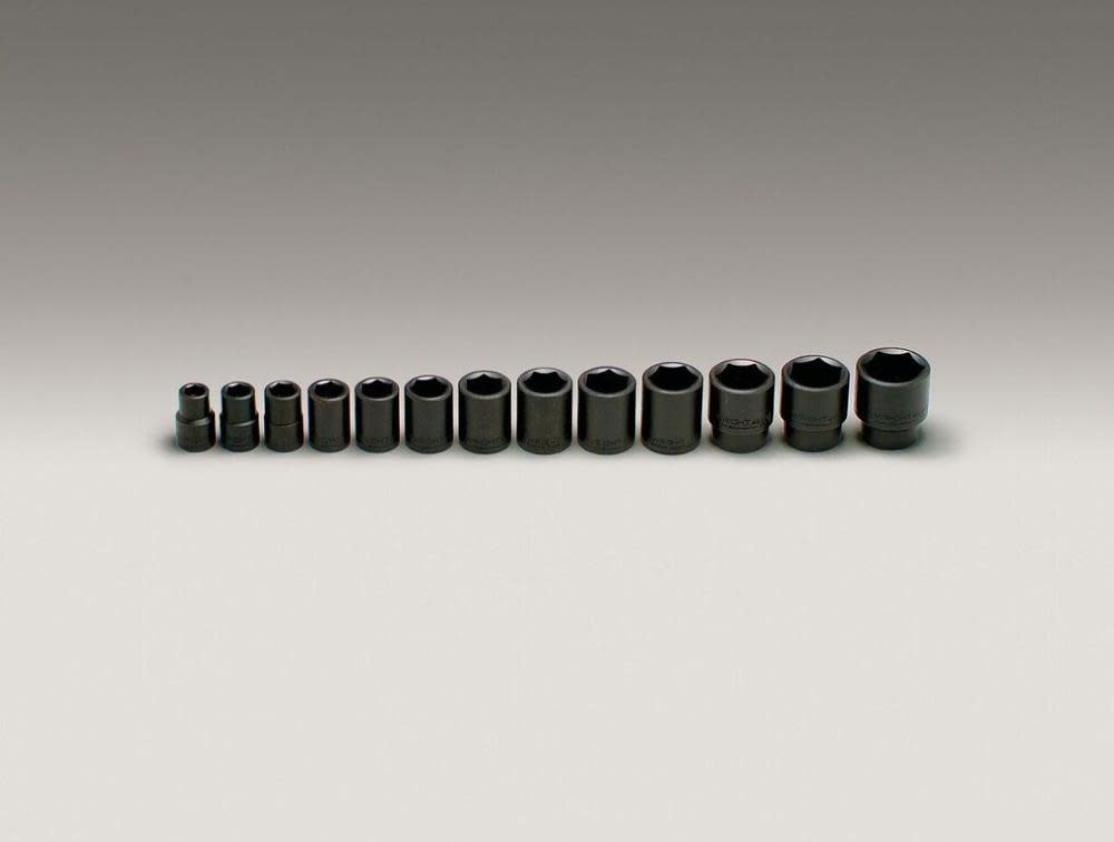 Wright Tool 1/2 In. Dr. 13 pc. Impact Socket Set 7/16 In. to 1-1/4 In. - Flockneti