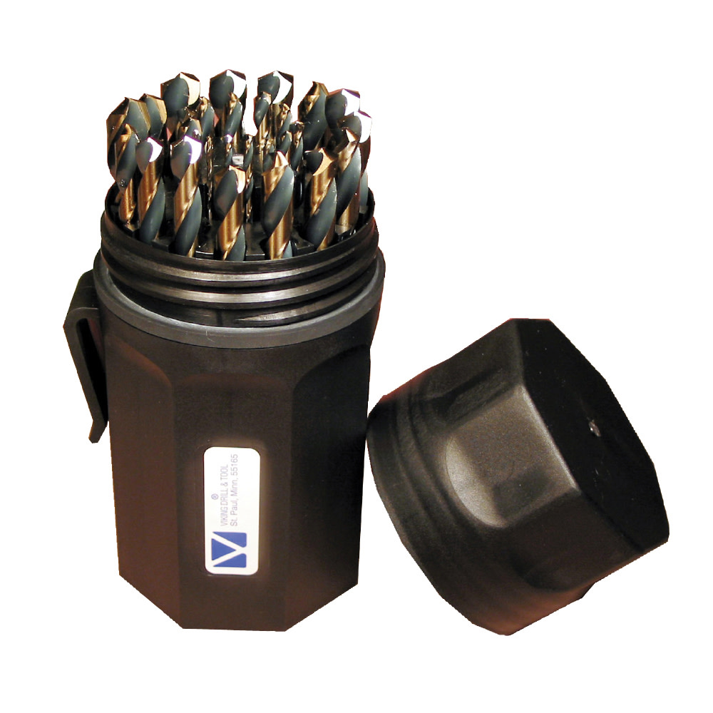 Viking Drill 29pc AQF-29P Bully Premium Gold and Black Drill Bit Set - Flockneti