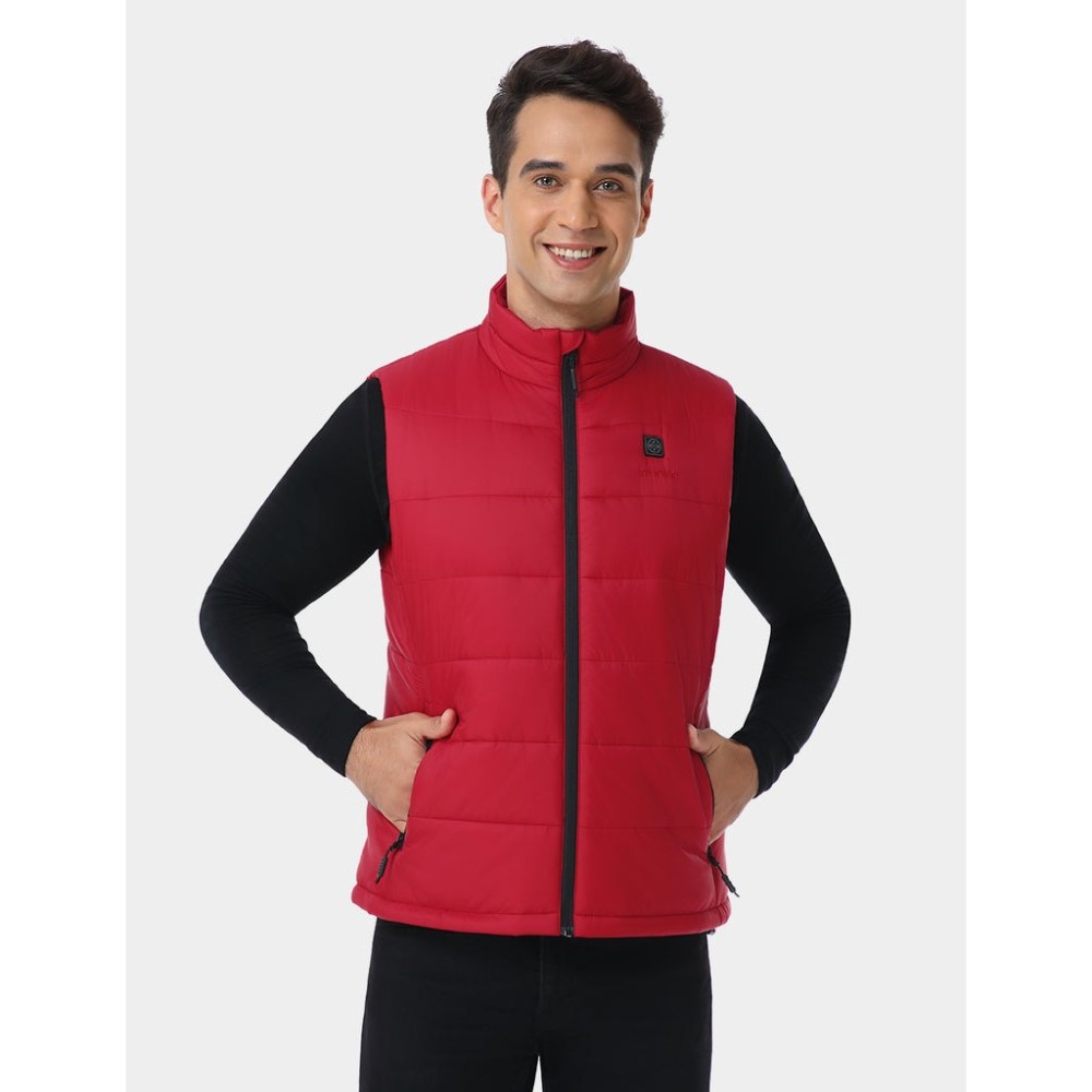 ORORO Mens Red Classic Heated Vest Kit 2X - Flockneti