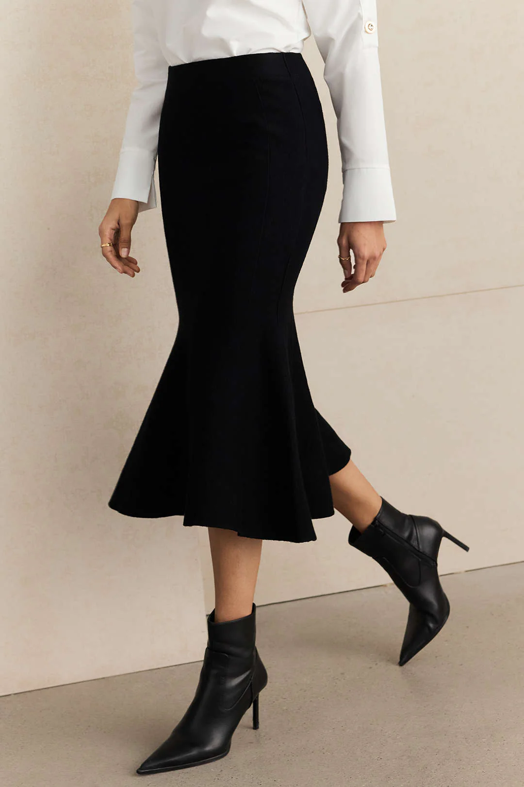 Knit Wrap High-Waisted Skirt - Flockneti