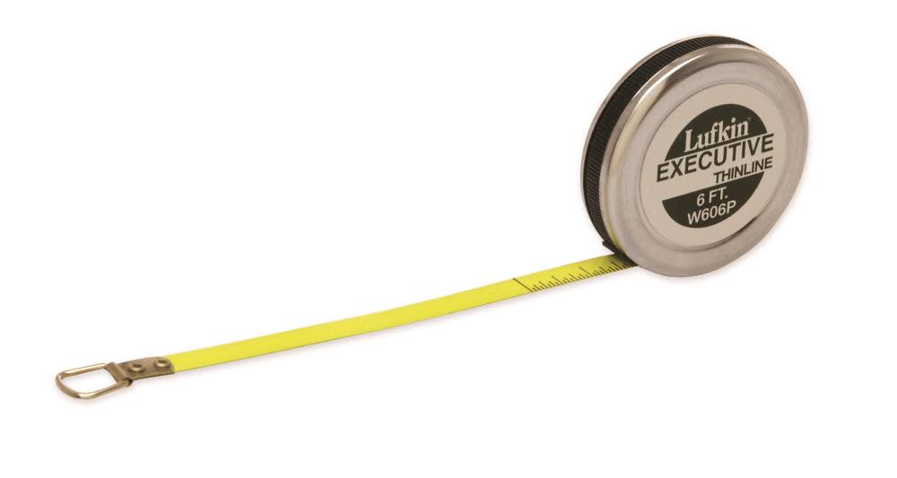 Crescent Lufkin 1/4 In. x 6 Ft. Executive Diameter Pocket Tape Measure - Flockneti