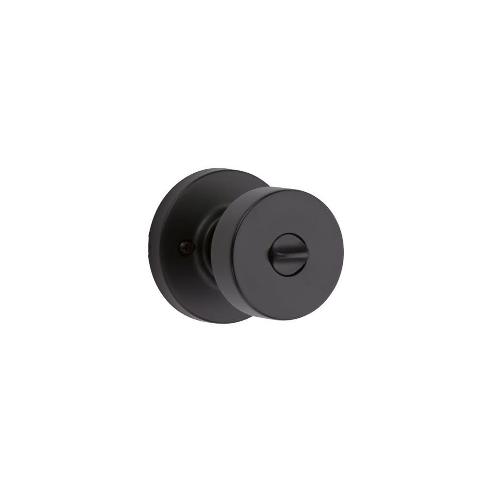 Kwikset Pismo Privacy Door Knob Matte Black Interior Bed & Bath - Flockneti