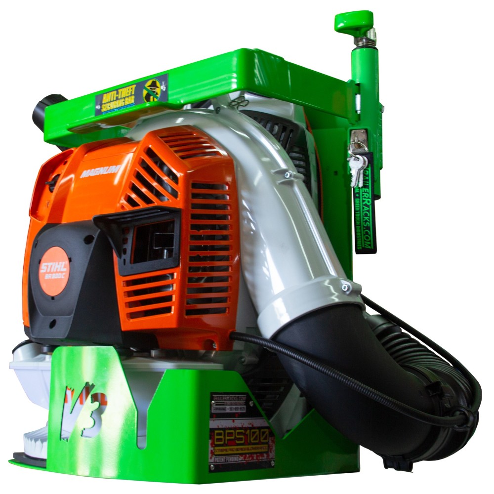 Green Touch Xtreme Pro Series Lockable Backpack Blower Rack - Flockneti