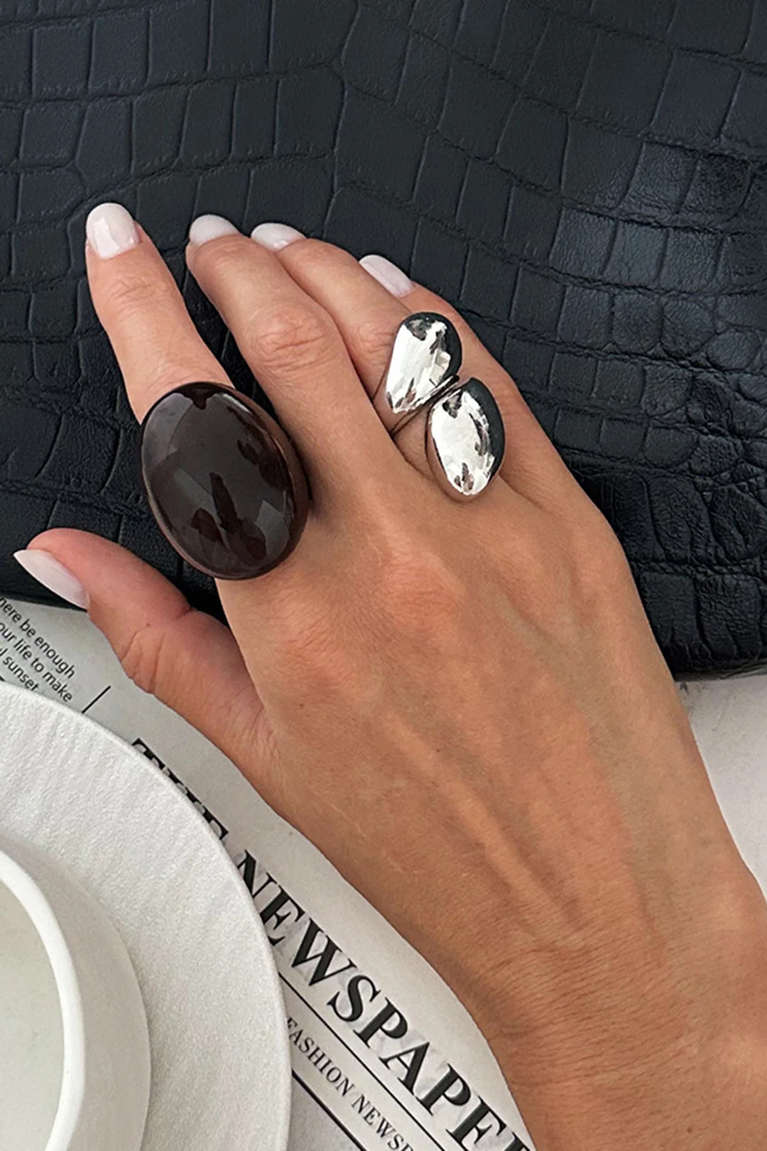 Alloy Irregular Rings - Flockneti