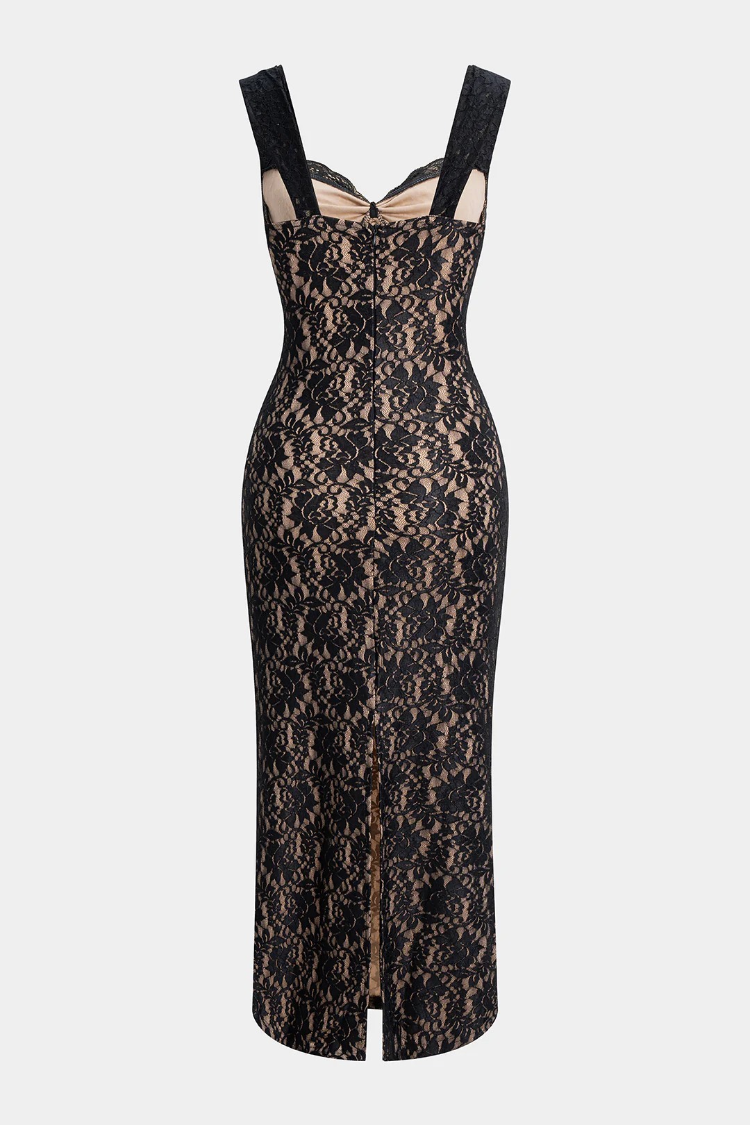 Lace Slip Sleeveless Maxi Dress - Flockneti