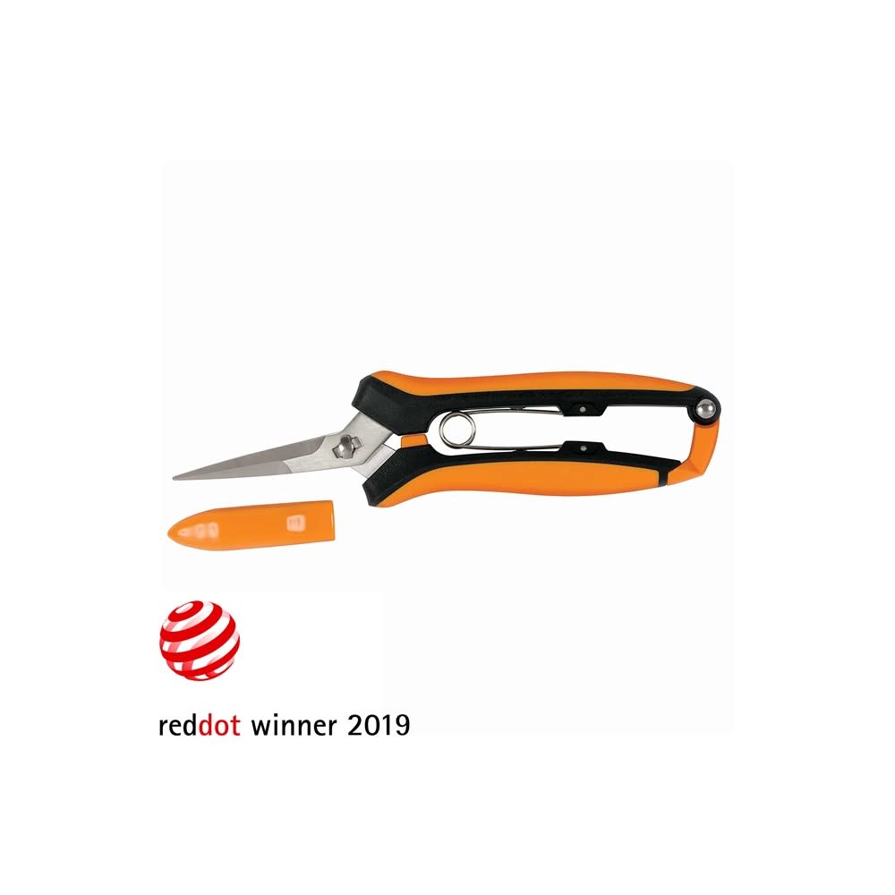 Fiskars Steel Blade Curved Pruning Snip with Softgrip Handle - Flockneti