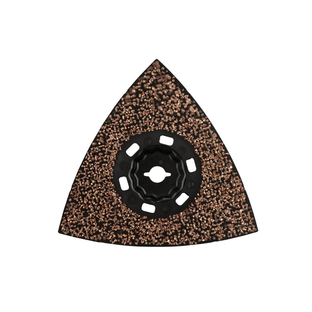 Makita StarlockMax Oscillating Multi Tool 4 1/2″ Tungsten Carbide 20 Grit Delta Triangle Sanding Pad - Flockneti