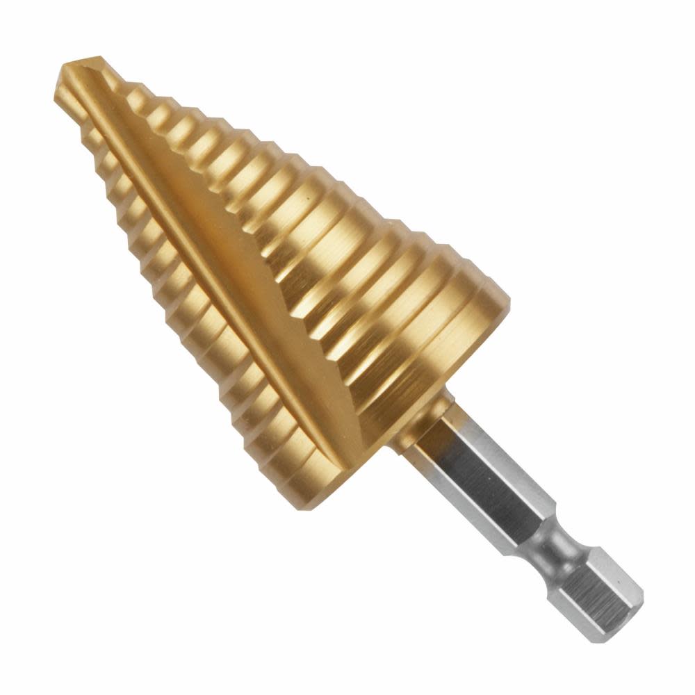 Bosch 1/4 In. to 1-1/8 In. Titanium-Coated Impact Step Drill Bit - Flockneti