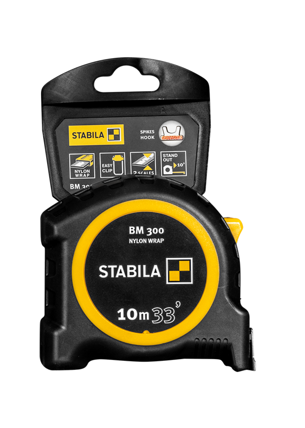 Stabila Tape Measure BM 300 33 Feet CM + Inch - Flockneti