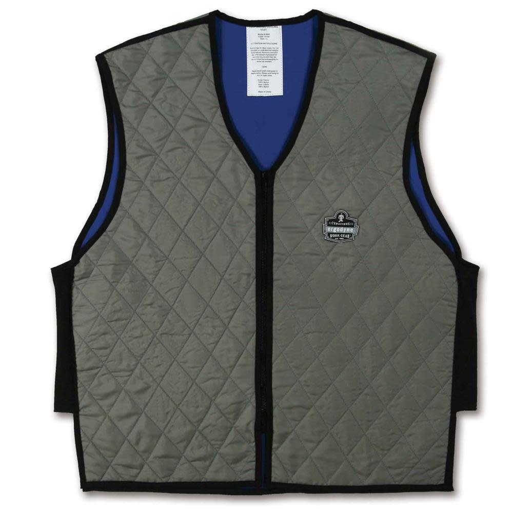 Ergodyne Chill Its 6665 Evaporative Cooling Vest Medium Gray - Flockneti