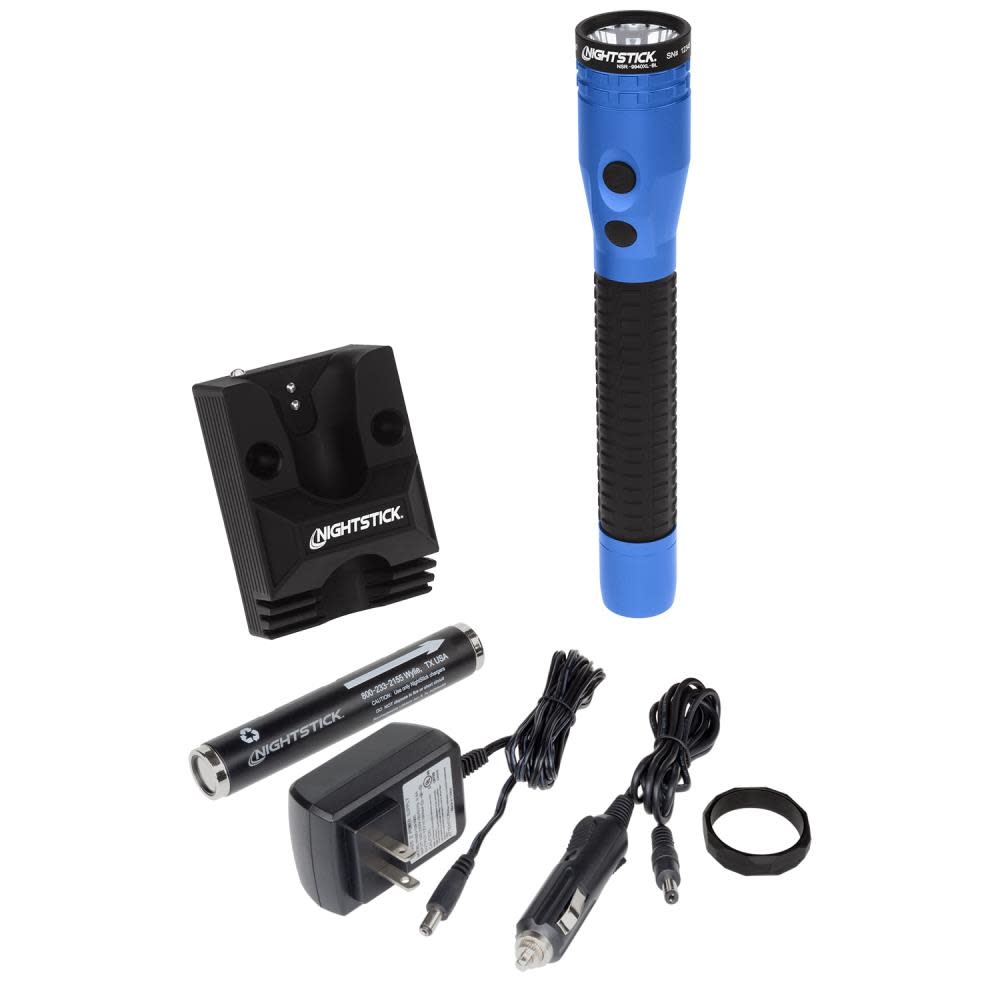 Nightstick Metal Dual-Light Flashlight Rechargeable - Flockneti