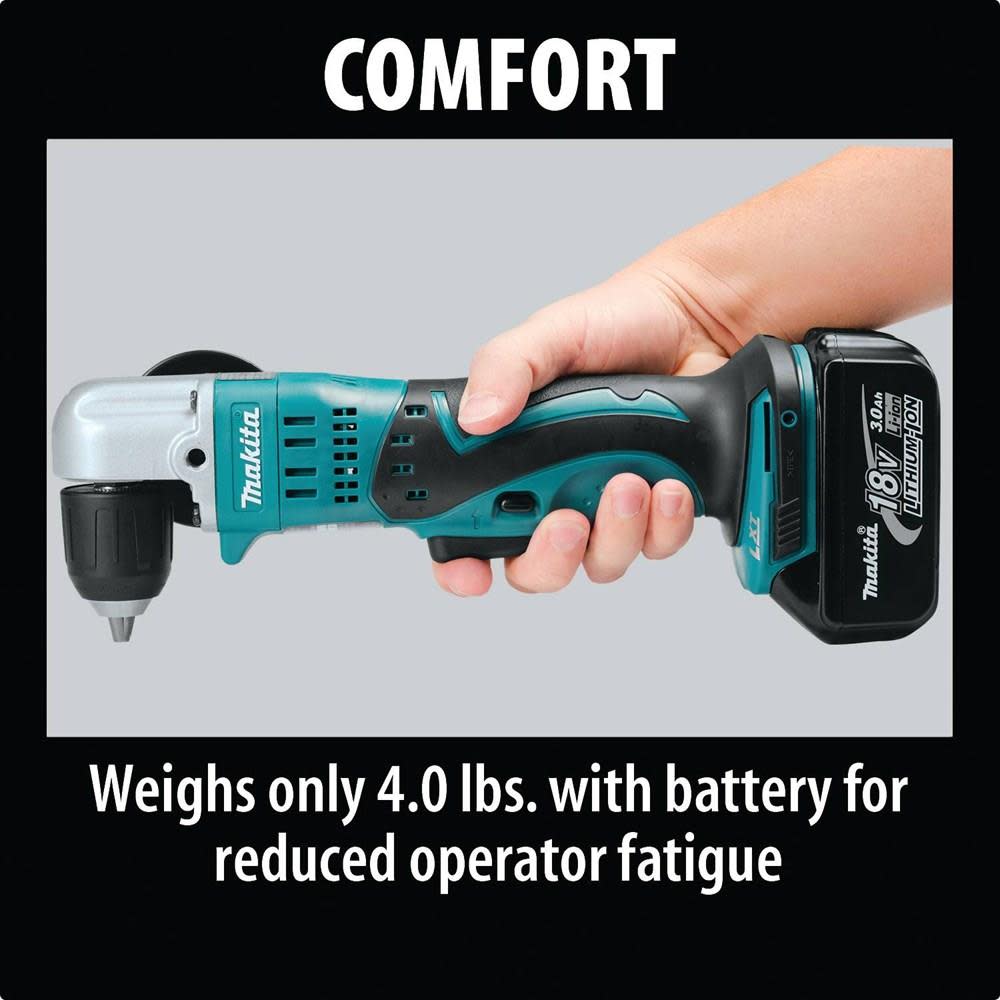 Makita 18V LXT Lithium-Ion Cordless 3/8 in. Angle Drill Keyless (Tool Only) - Flockneti