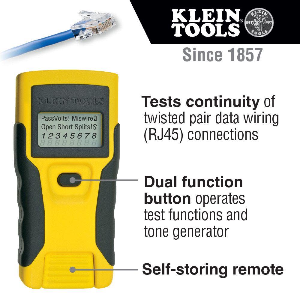 Klein Tools LAN Scout Jr. Tester - Flockneti