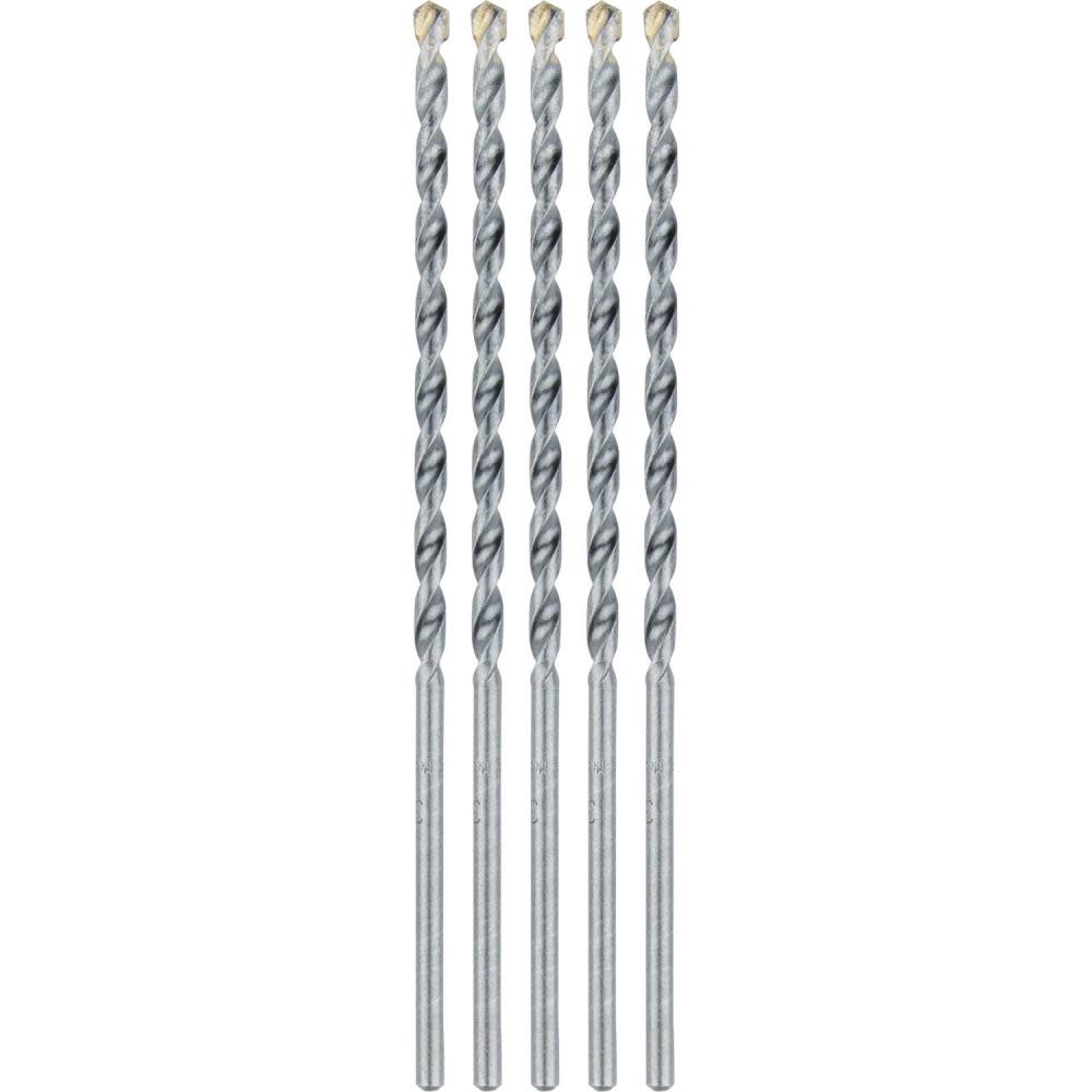 Makita Carbide Tipped Percussion Masonry Hammer Drill Bits 3/16″ x 6″ 5pk - Flockneti