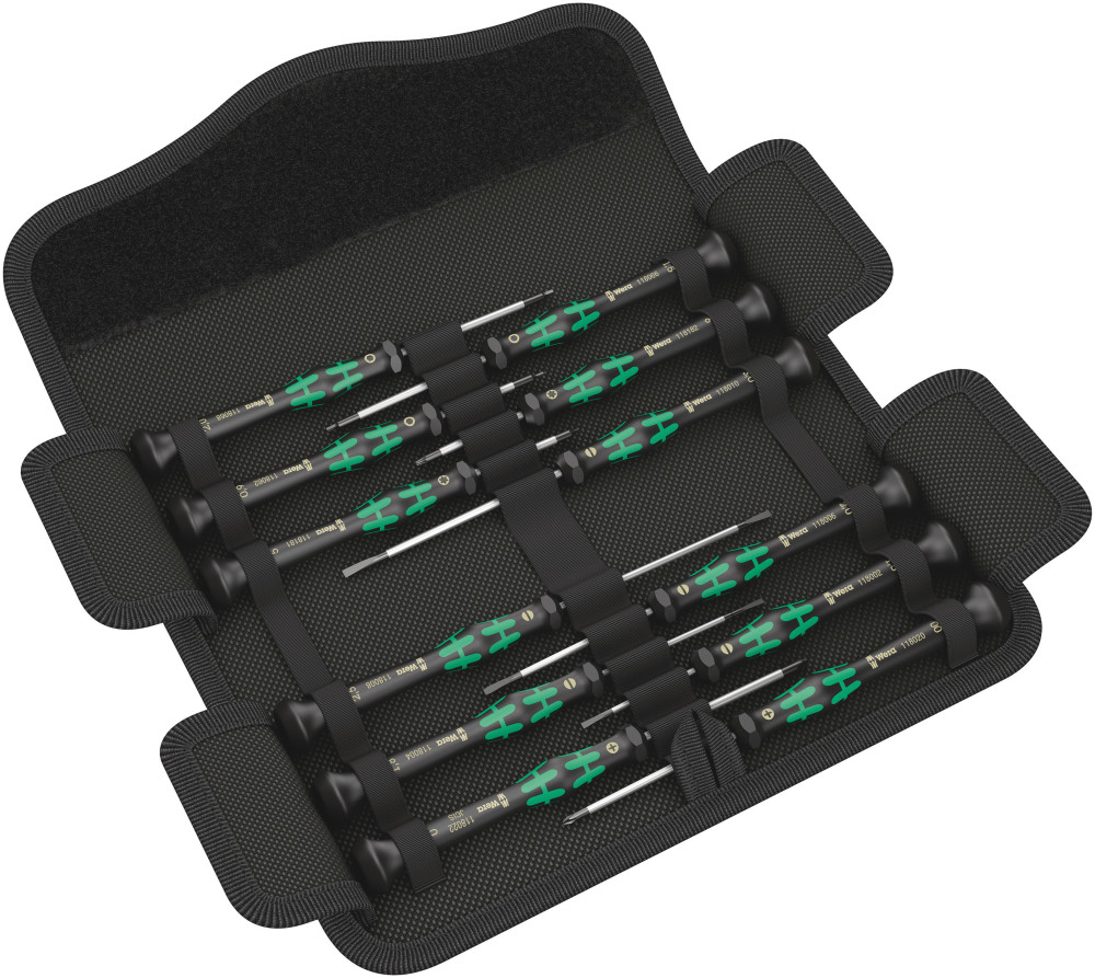 Wera Tools 12pc Kraftform Micro 12 Universal 1 Screwdriver Set - Flockneti