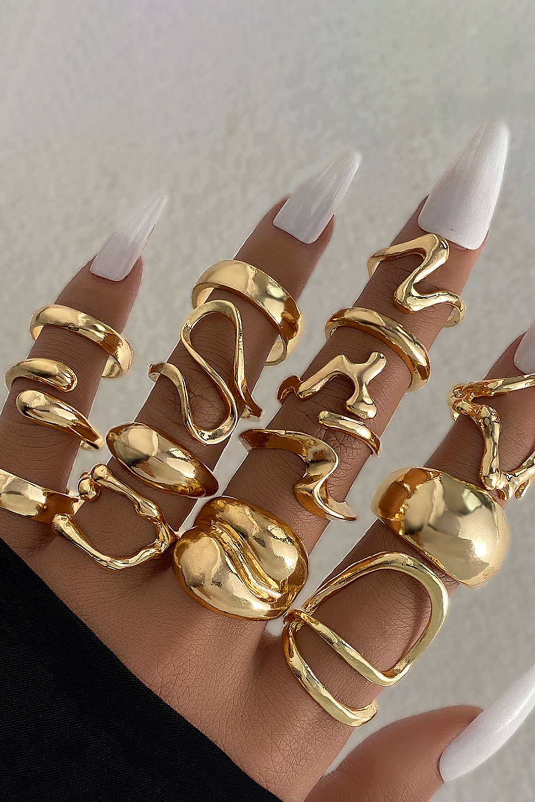Metal Irregular Rings - Flockneti