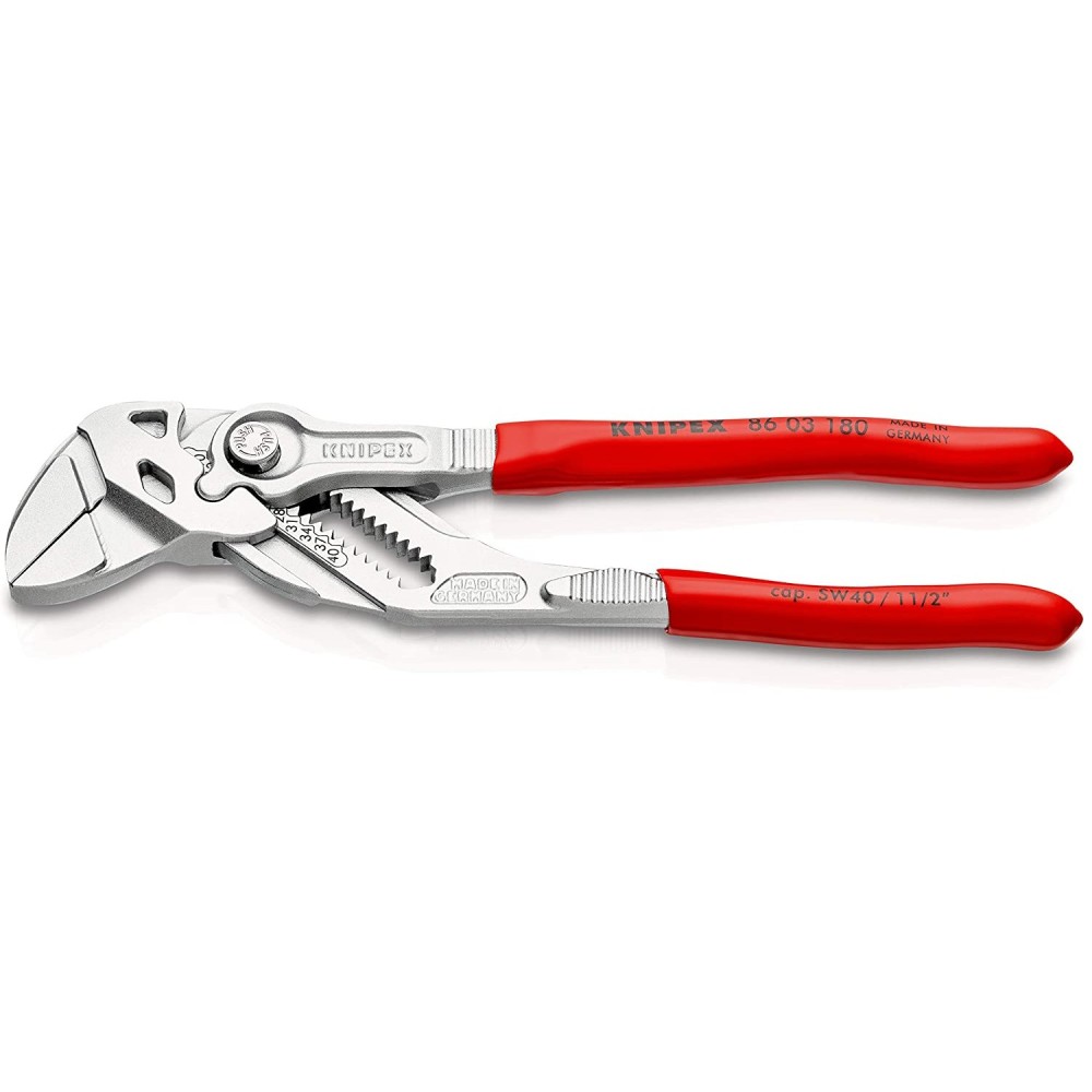 Knipex Pliers Wrench Chrome Plated 180mm - Flockneti