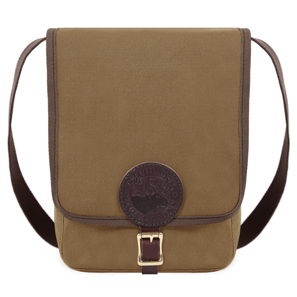 Duluth Pack 6 Liter Capacity Khaki Haversack With Cotton Web Trim - Flockneti