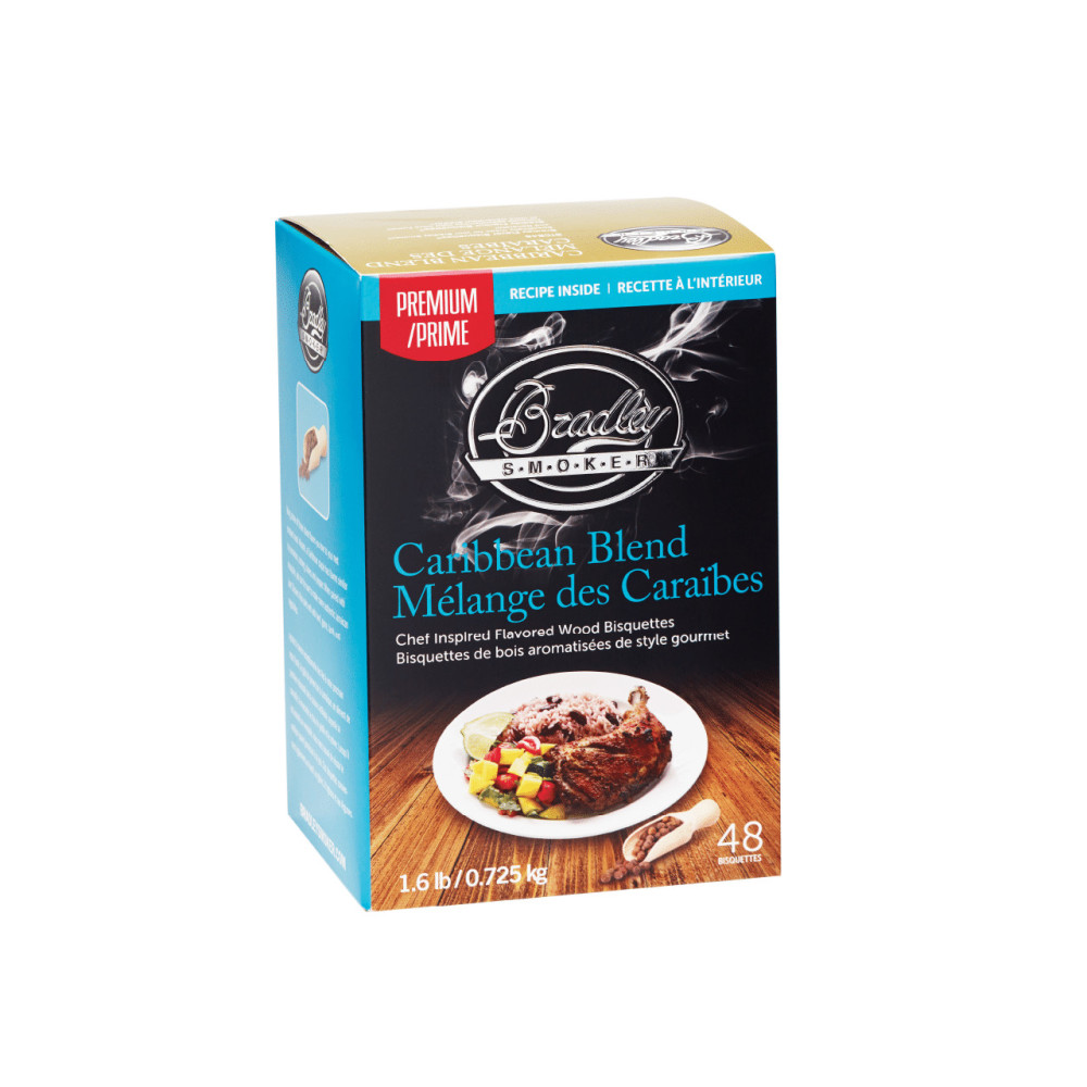 Bradley Smoker Premium Caribbean Blend Wood Bisquettes 48pk - Flockneti