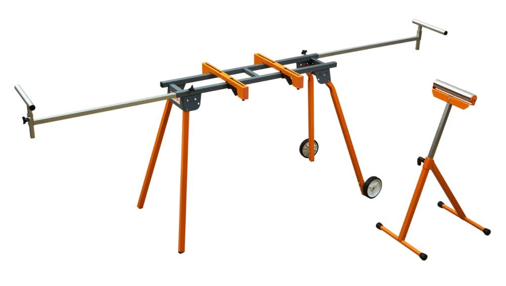 Bora Portamate Miter Saw Stand with Pedestal Roller - Flockneti
