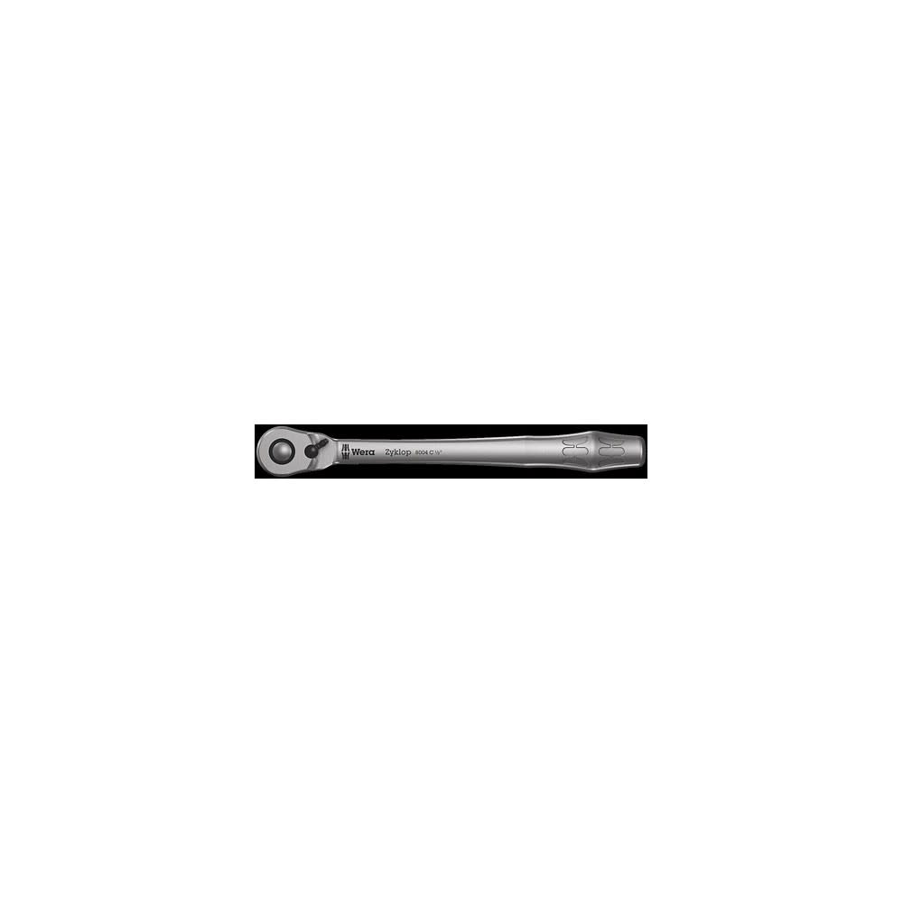 Wera Tools 8004 C Zyklop Metal Ratchet W/ Switch Lever & 1/2″ Drive - Flockneti