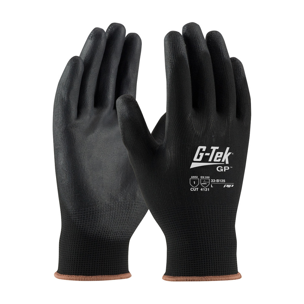 Protective Industrial Products Gloves Black G-Tek Seamless Knit Nylon Blend Small - Flockneti