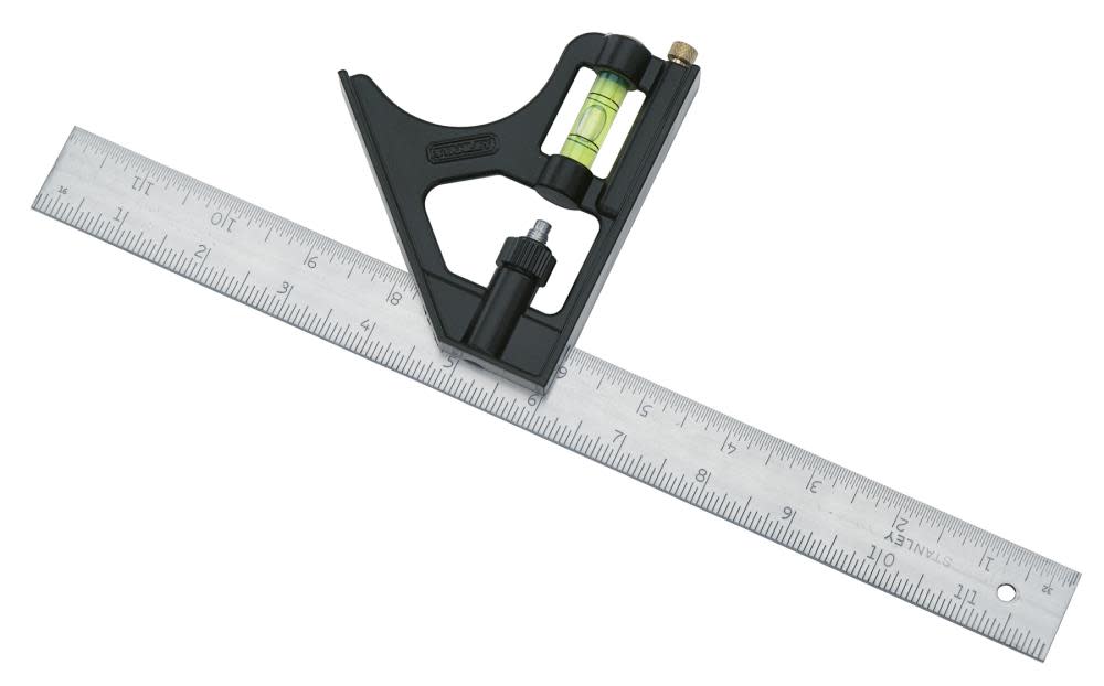 Stanley 12 In. Die Cast Handle Combination Square - Flockneti