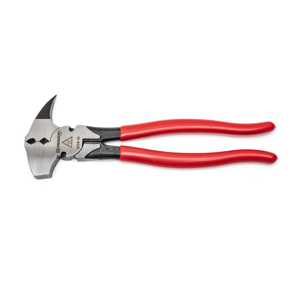 Crescent Fence Tool Pliers 10″ Solid Joint Dipped Handle - Flockneti