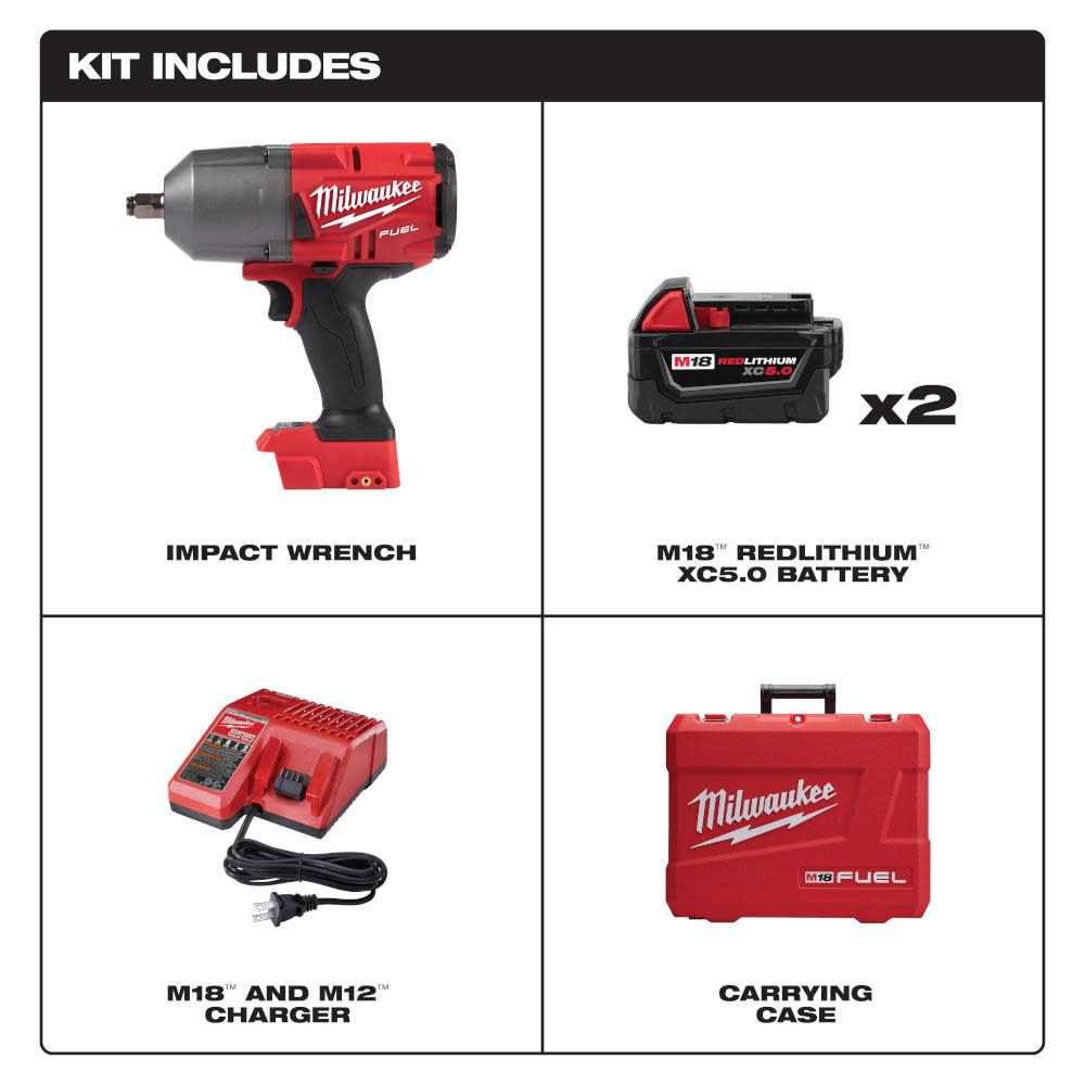 Milwaukee 2767-22 M18 FUEL Electric Impact Wrench - Flockneti