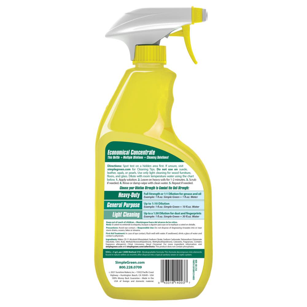 Simple Green Lemon All-Purpose Cleaner 32 Oz - Flockneti