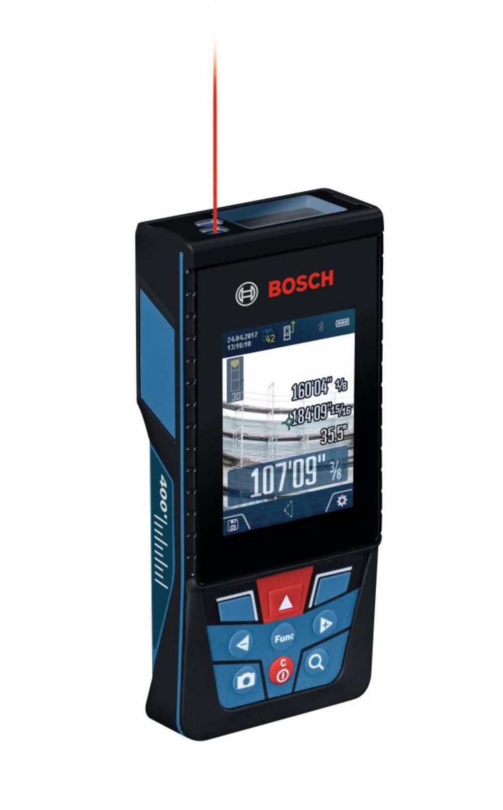 Bosch BLAZE Outdoor 400 Ft. Connected Lithium-Ion Laser Measure with Camera - Flockneti