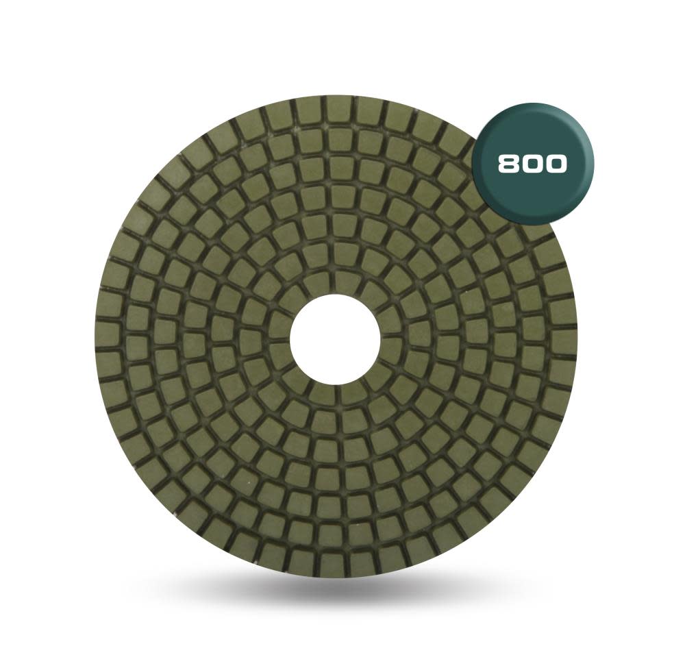 Rubi Tools Resin Wet Polishing Pad 800 Grit 4 In. - Flockneti