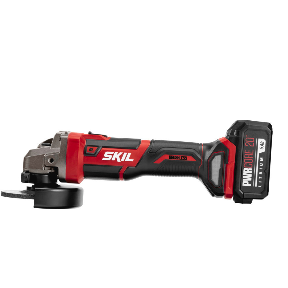 SKIL PWRCORE 20 Angle Grinder Kit Brushless 20V 4 1/2″ - Flockneti