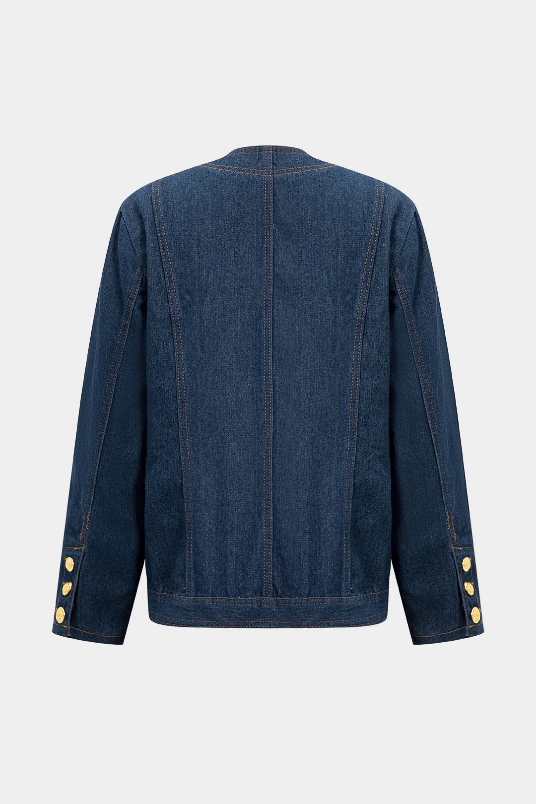 Denim Button Pocket Outerwear - Flockneti