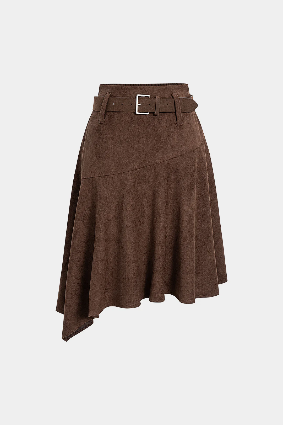 Suede Belted Skirt - Flockneti