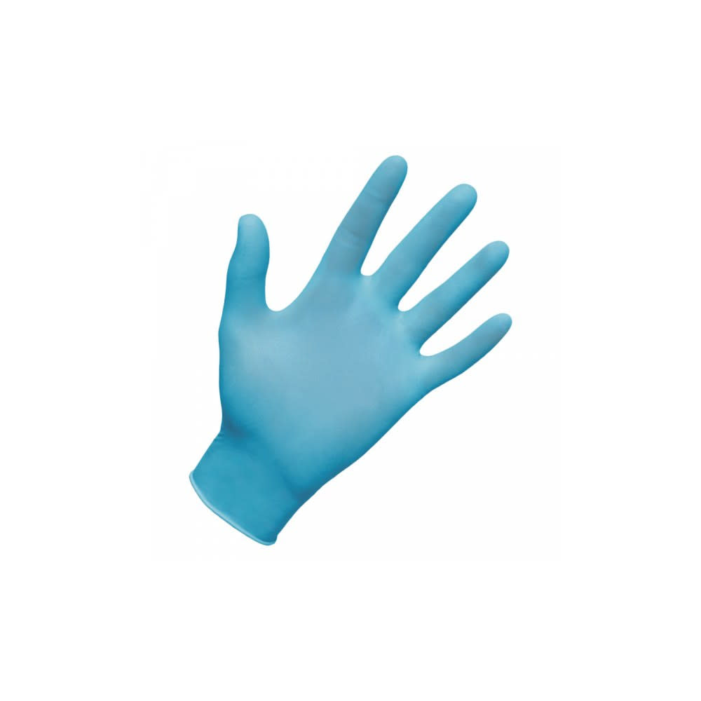 SAS Safety Derma-Lite Disposable Gloves Powdered Nitrile Box of 100 Gloves Large - Flockneti