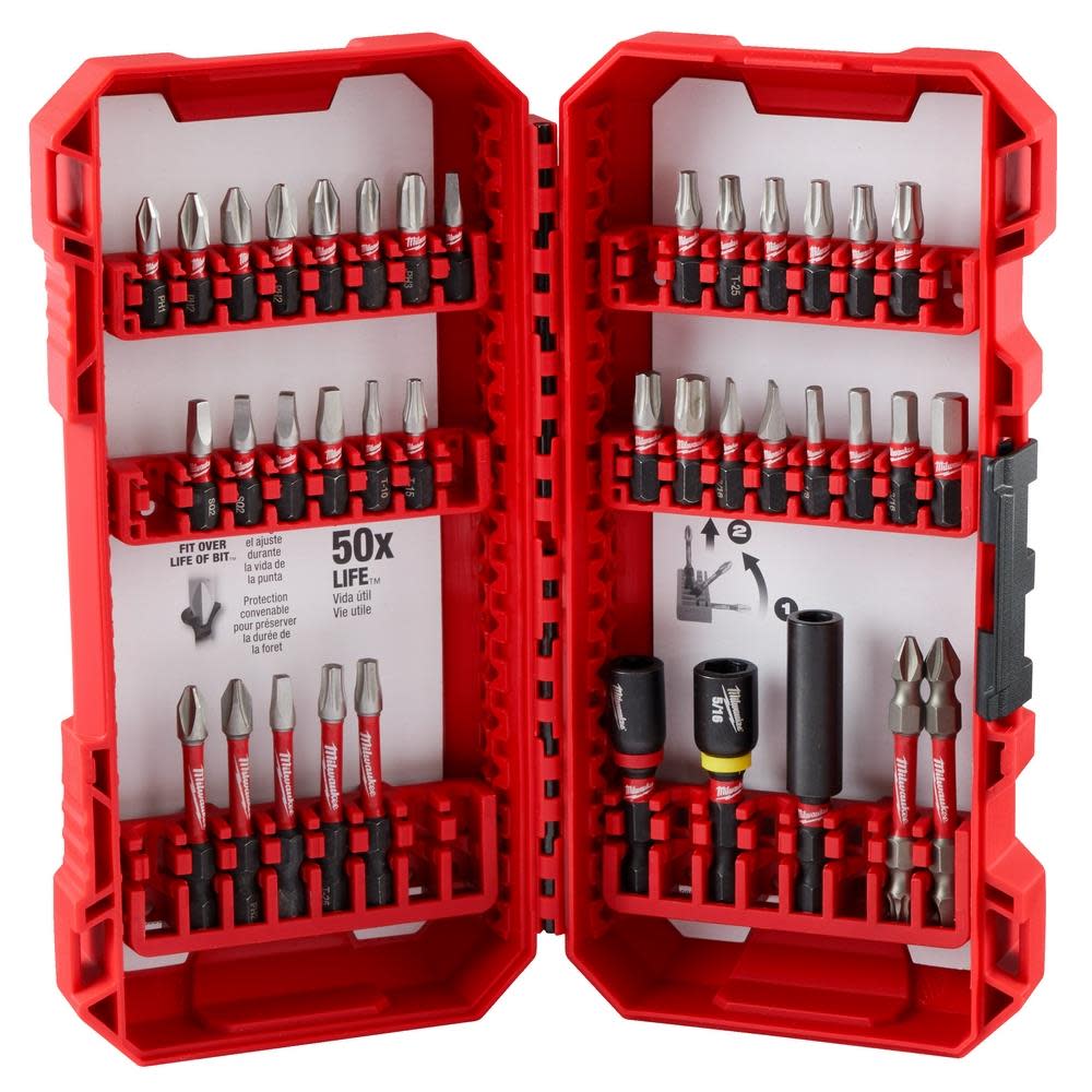 Milwaukee SHOCKWAVE Impact Duty Driver Bit Set 38pc - Flockneti