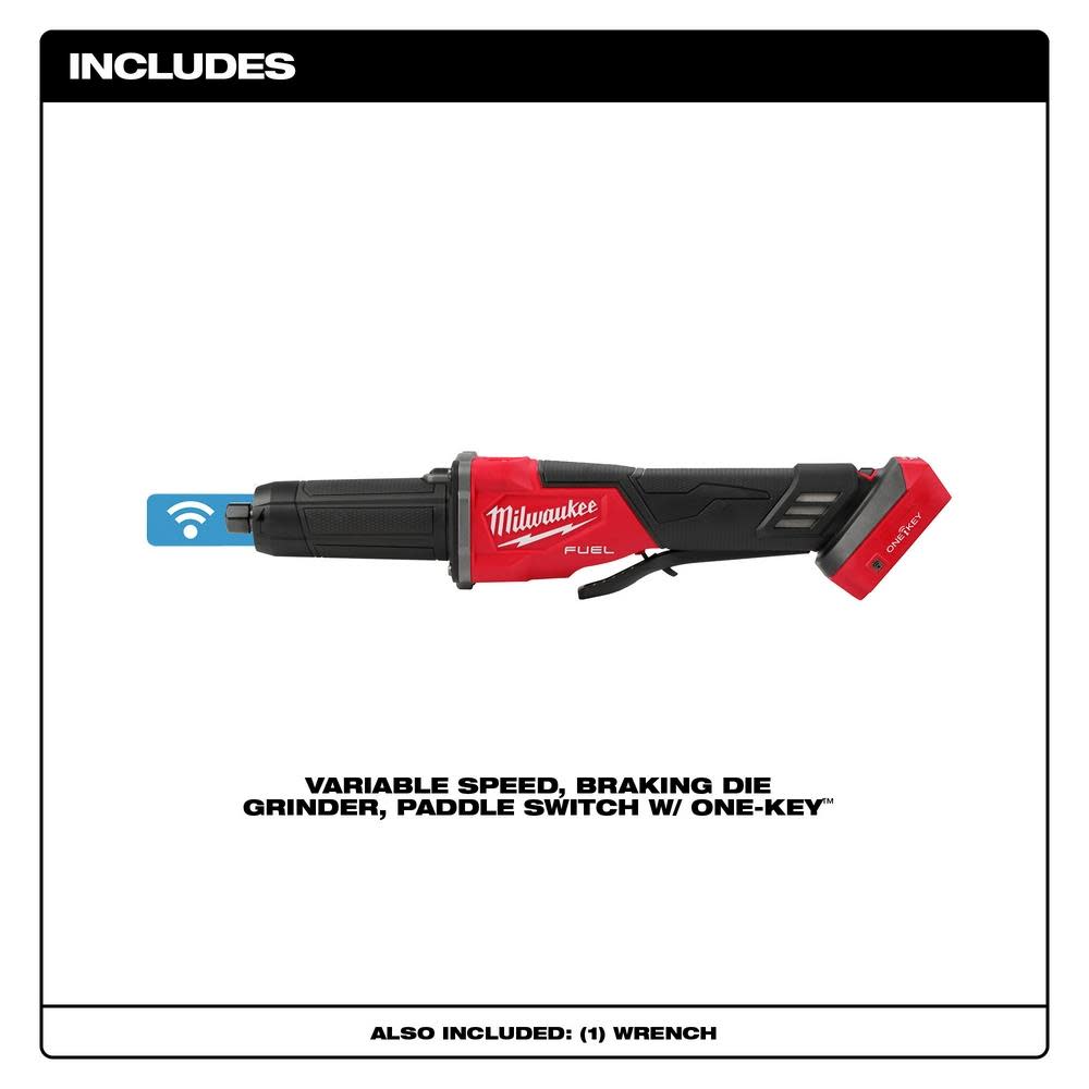 Milwaukee M18 FUEL Braking Die Grinder Paddle Switch Bare Tool - Flockneti
