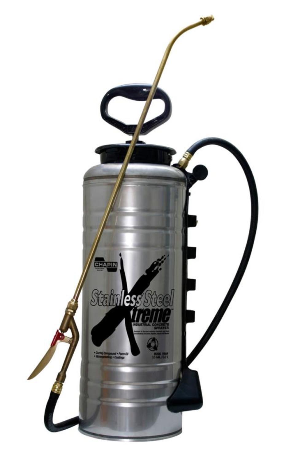 Chapin Mfg 19069 Xtreme Stainless Steel Concrete Open Head Sprayer – 3.5 gallon - Flockneti