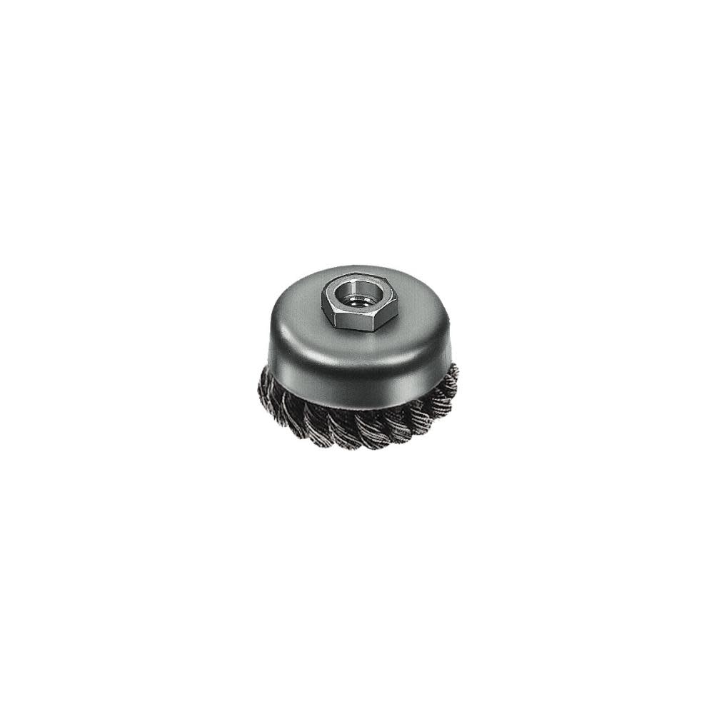 Milwaukee 3-1/2 In. Carbon Steel Knot Wire Cup Brush - Flockneti