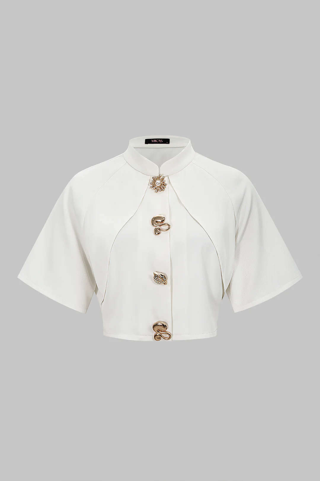 Metallic Textured Slim Blazer - Flockneti